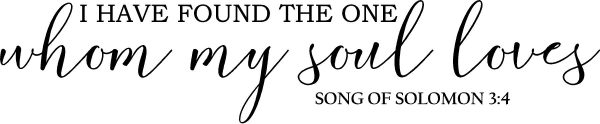 750 Song of Solomon Vinyl Wall Decal