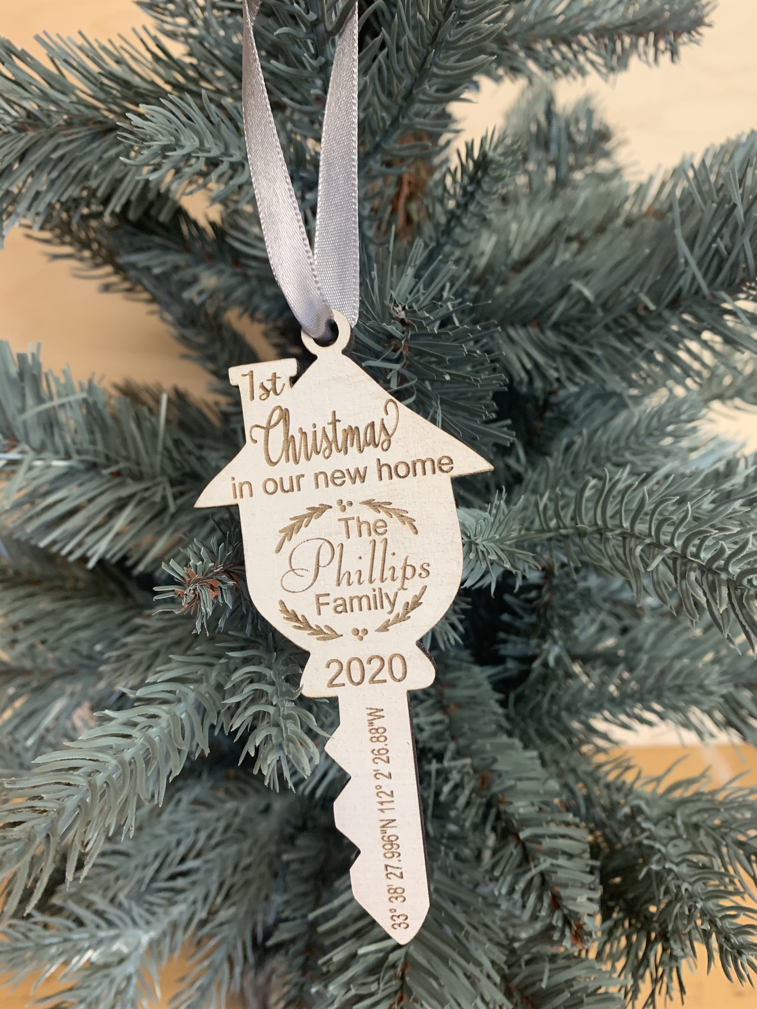 Details about   Our First Christmas in Our New Home 2021 Christmas Wood Ornament Xmas Ornaments 